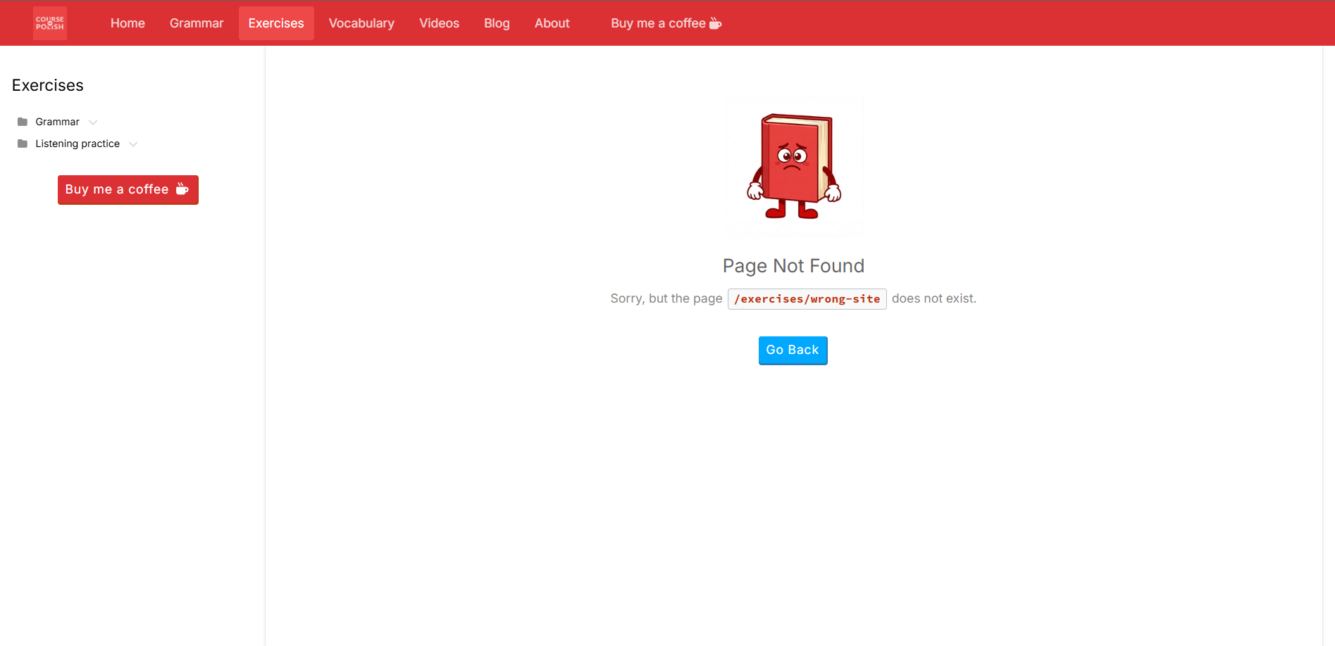 404 page mascot