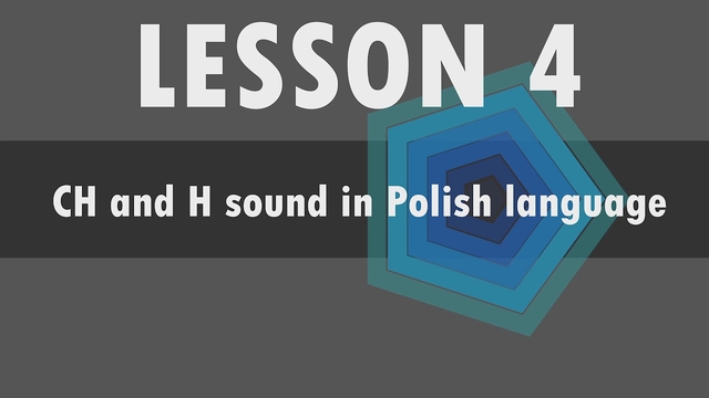 Polish alphabet: CH and H sound in Polish language