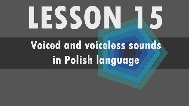 Polish pronunciation - Voiced and voiceless sounds in Polish language